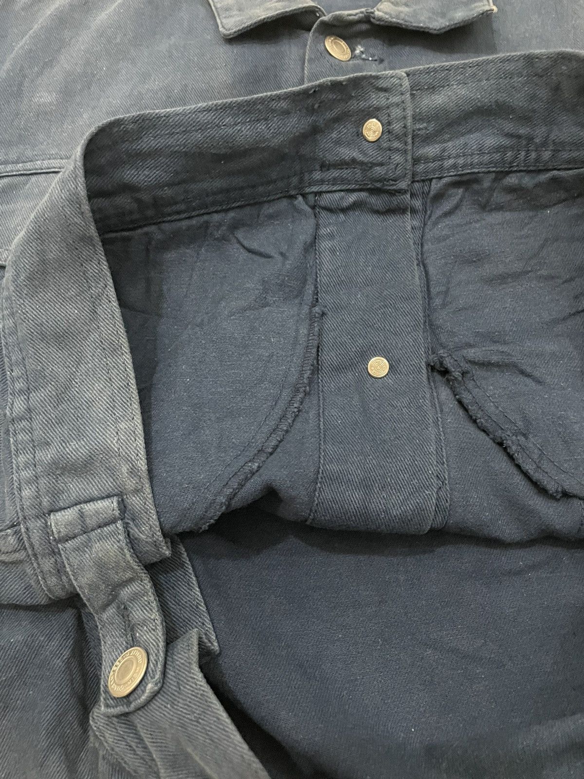 Japanese Brand × Vintage Japanese Designer Trucker Jacket Size US M / EU 48-50 / 2 - 14 Thumbnail