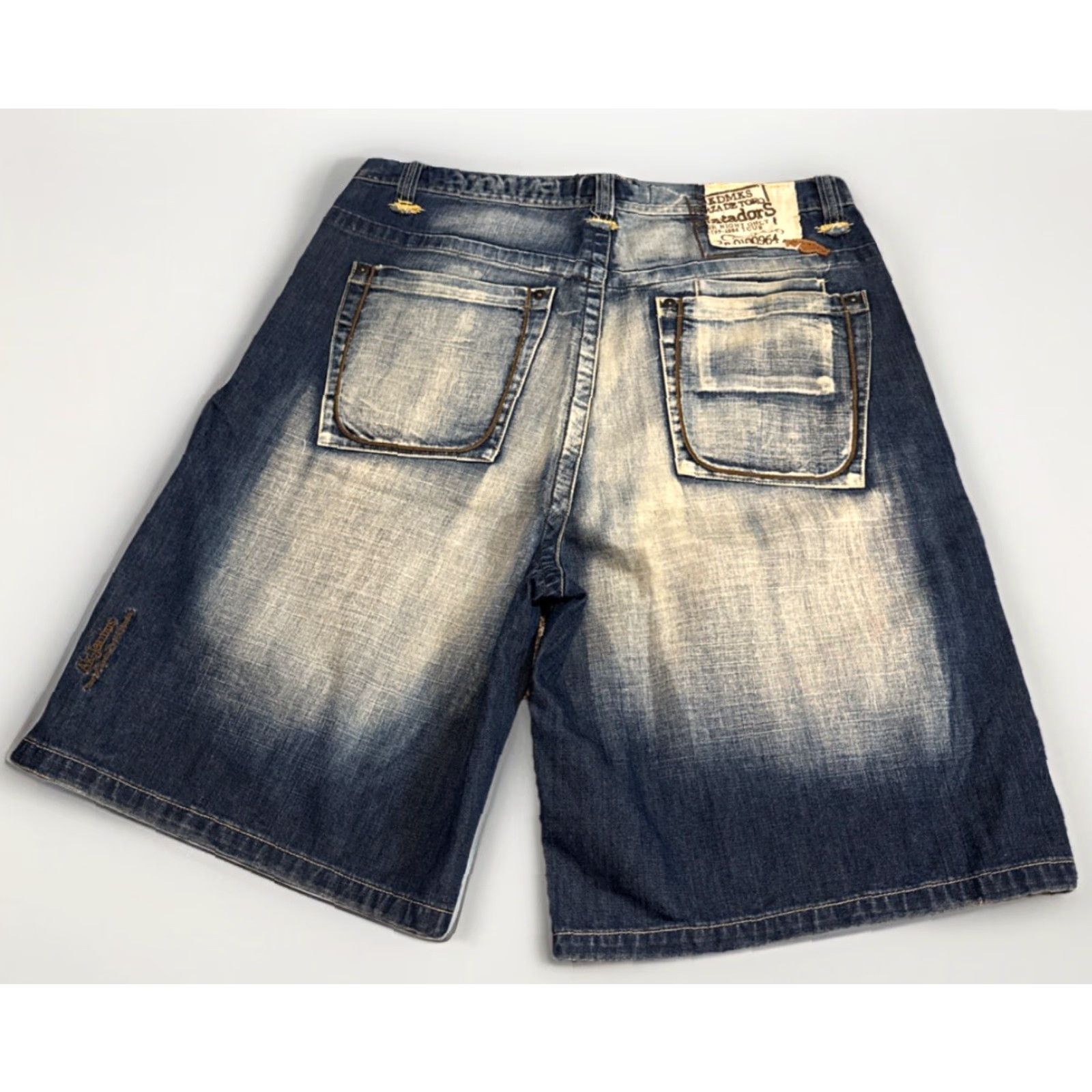 Akademiks VINTAGE Akademiks Hip Hop Light Wash Baggy Denim Jean Shorts Bermuda 40” Men Blue Light Wash Hip Hop Bermuda 40 Mens Size US 40 / EU 56 - 2 Thumbnail
