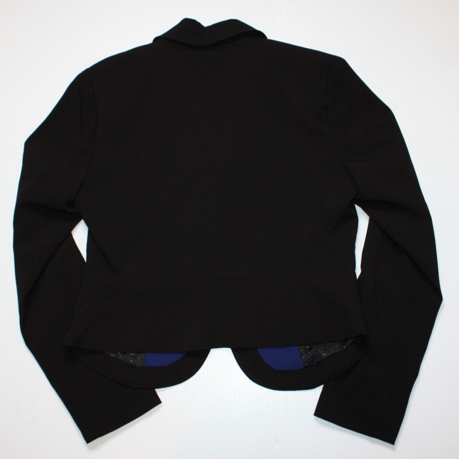 Forever 21 Colorblock Blue Lapel Blazer Jacket in Black Color size M Size M / US 6-8 / IT 42-44 - 3 Thumbnail