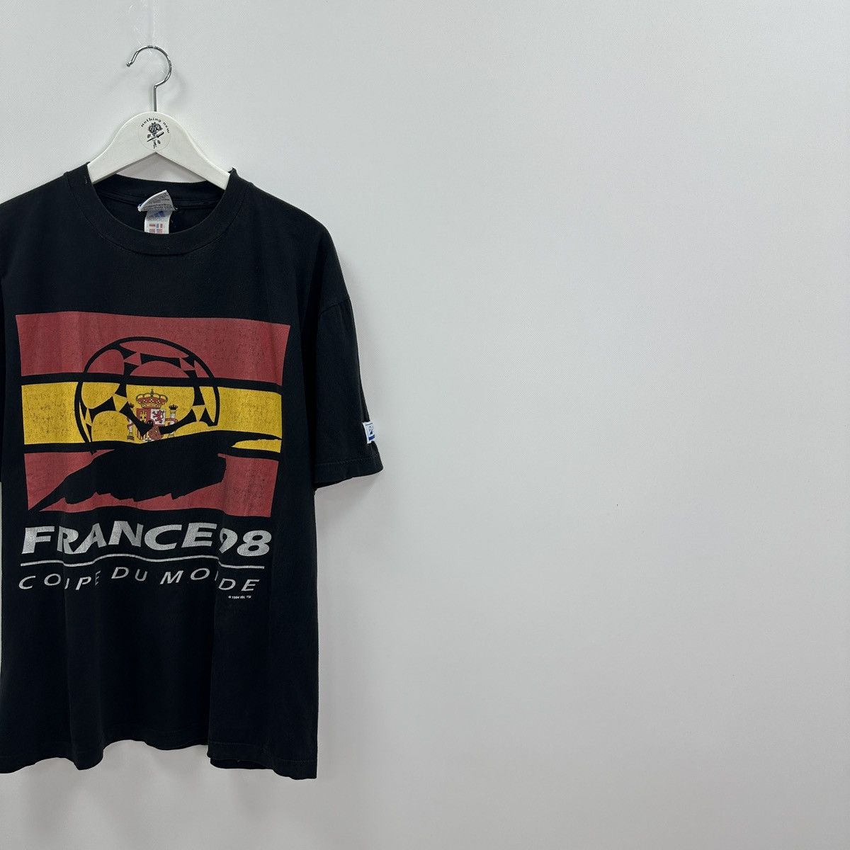 Vintage Vintage 90s France Coupe De monde 98 Adidas 1994 tee y2k Size US M / EU 48-50 / 2 - 2 Thumbnail