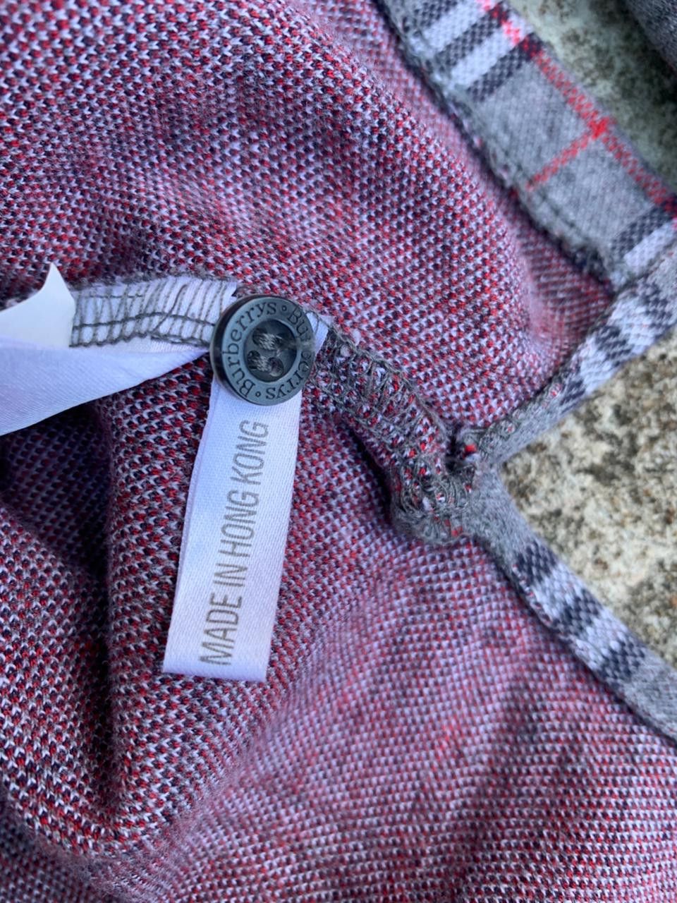 Burberry Vtg Burberrys Check Nova Polo Long Sleeve Size US M / EU 48-50 / 2 - 7 Thumbnail