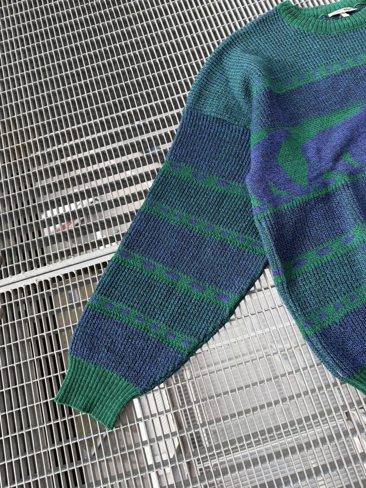 Lacoste Vintage Lacoste Bear Logo Y2K Streetwear Knitted Sweater Size US XXL / EU 58 / 5 - 7 Thumbnail