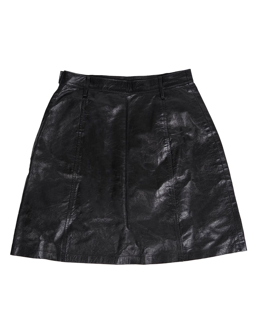 Prada Prada F/W1994 Leather Skirt Size 27" / US 4 / IT 40 - 3 Thumbnail