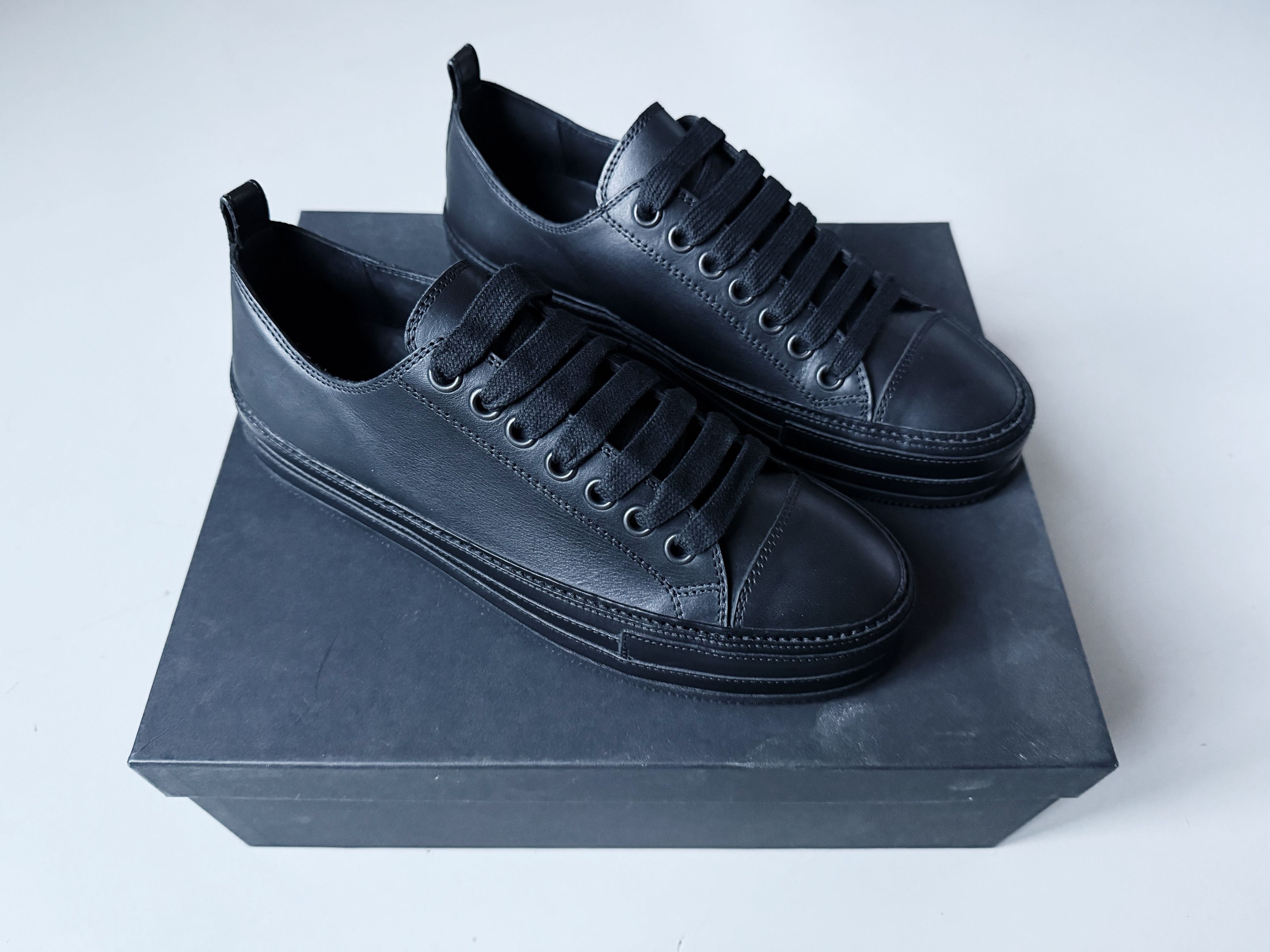 Ann Demeulemeester SHOES VITELLO OLIO NERO Size US 8 / EU 41 - 1 Thumbnail