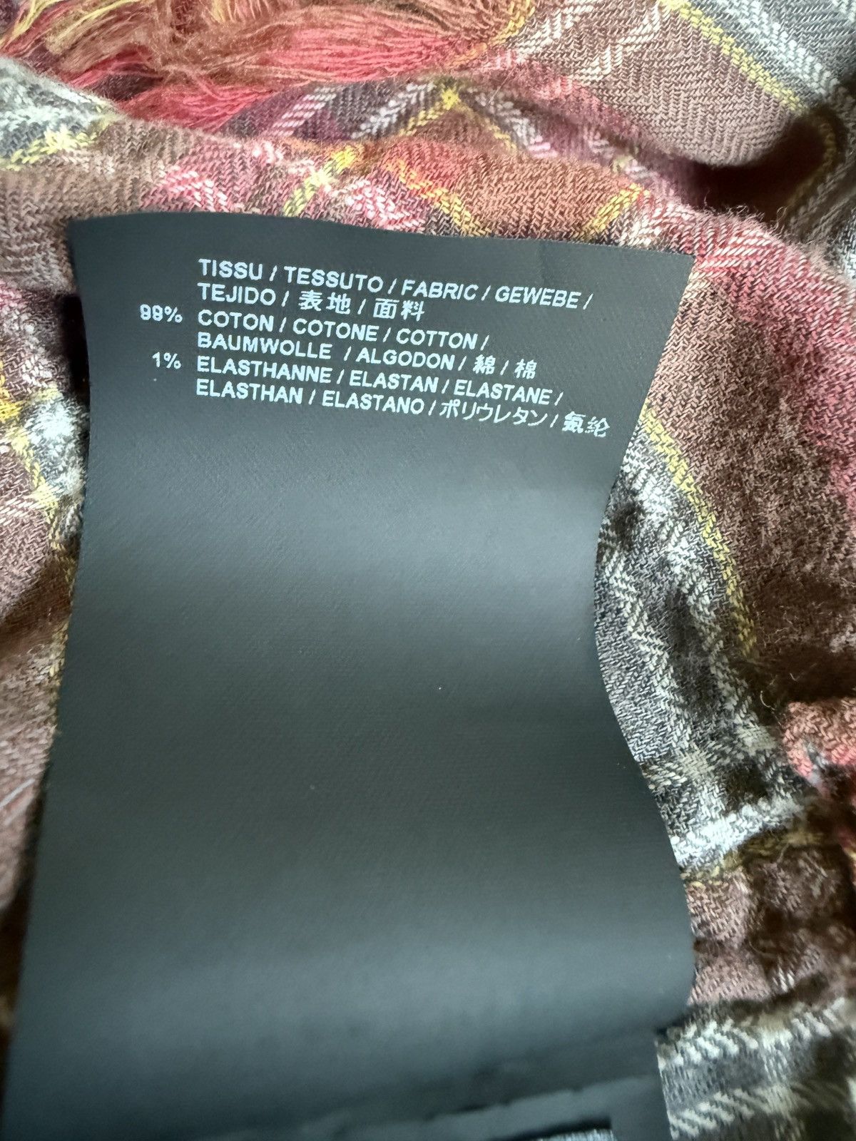 Saint Laurent Paris Saint Laurent Paris bleached flannel raw hem destroyed SS16 Size US M / EU 48-50 / 2 - 18 Thumbnail