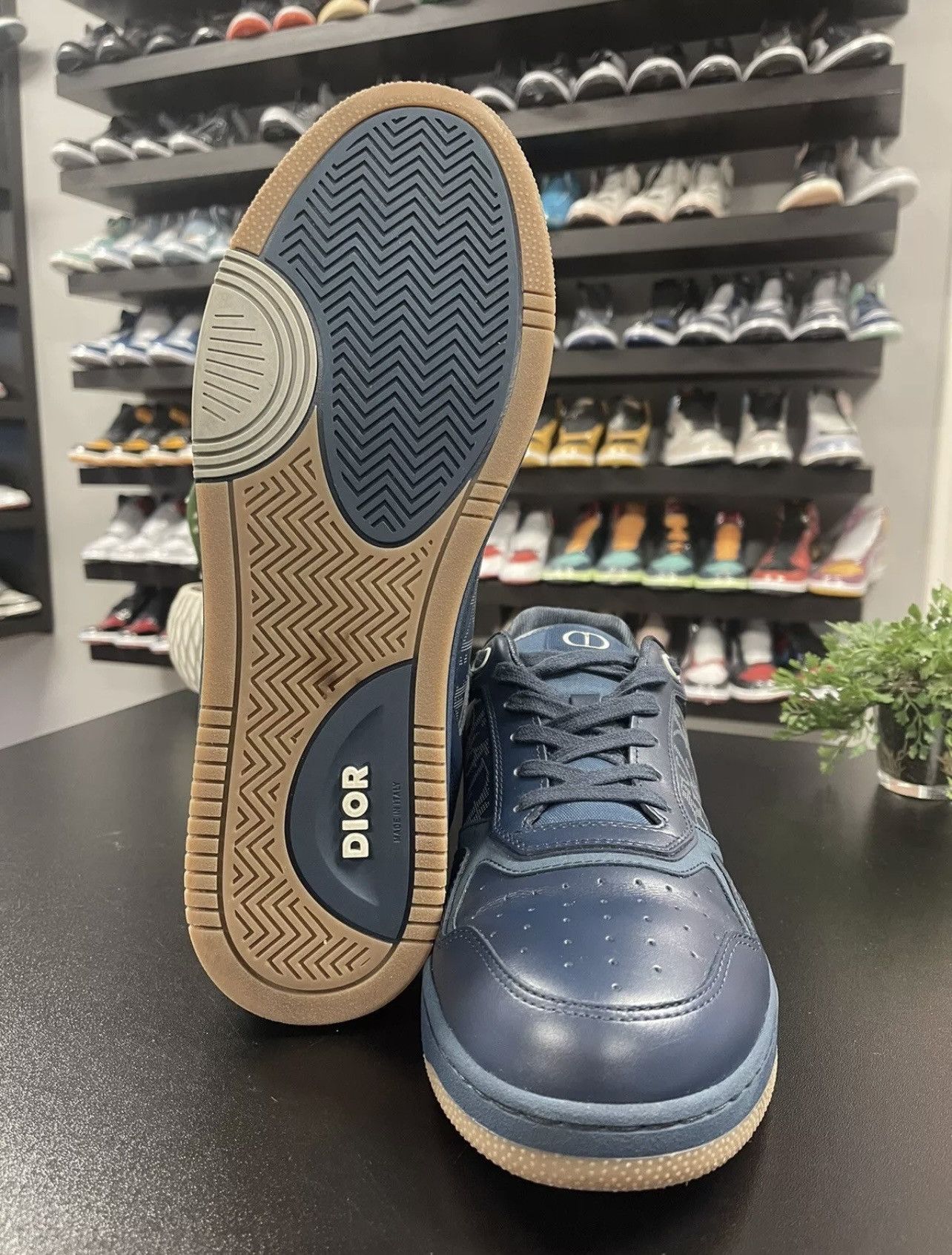 Dior Size 46EU/13 - Christian Dior Oblique Galaxy B27 Navy Size US 13 / EU 46 - 10 Thumbnail