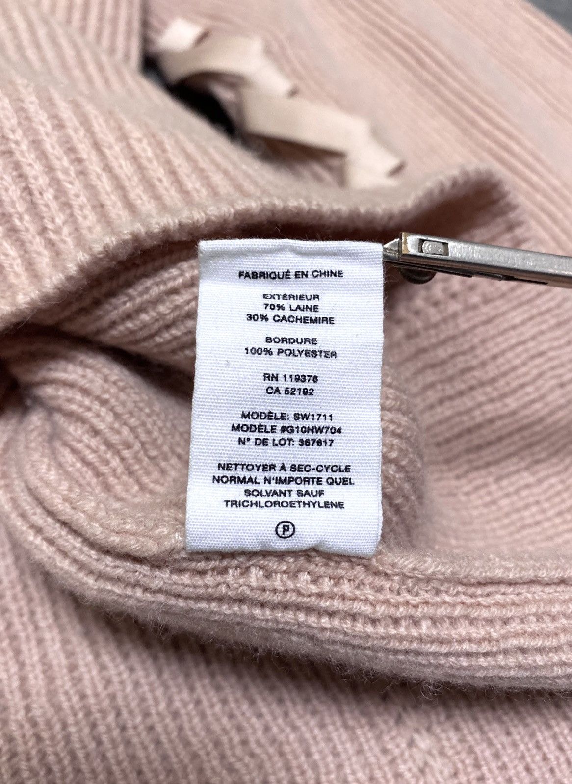Helmut Lang Women’s Archival Helmut Lang Oversized Beige Bondage Sweater Size L / US 10 / IT 46 - 18 Thumbnail