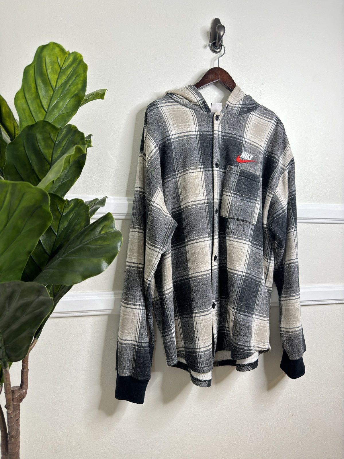 Nike × Supreme Supreme x Nike Plaid Hooded Sweatshirt | Grailed