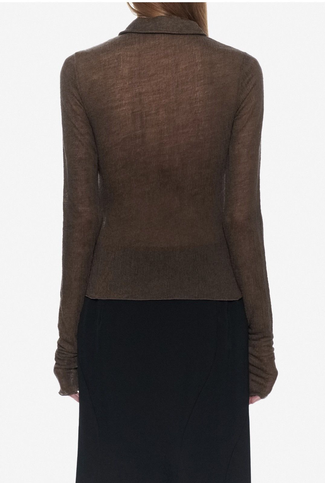Ann Demeulemeester Last Ann Demeulemeester Wool Blend Brown Cardigan Size S / US 4 / IT 40 - 2 Thumbnail