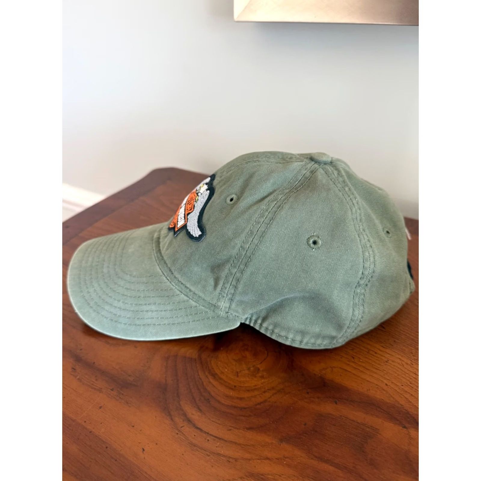 Harley Davidson Harley-Davidson Hat Cap Green Strapback Wings Motorcycle Biker Casual Men Adjustable One Size Skull Baseball Cap Vintage? Size ONE SIZE - 2 Thumbnail