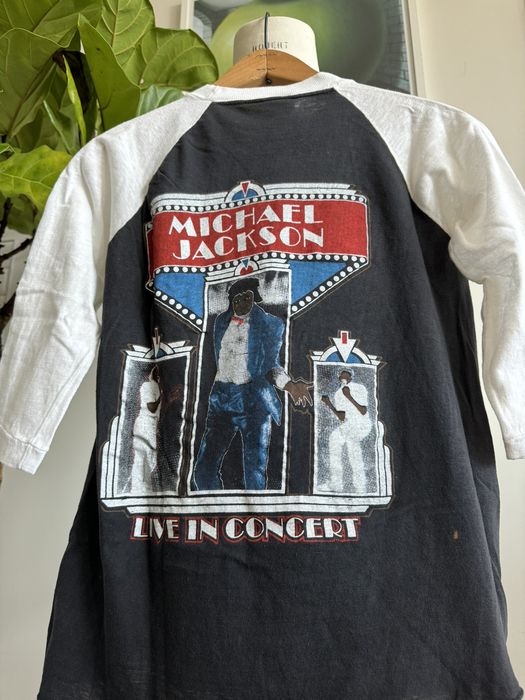 Vintage Vintage 80s Bootleg Michael Jackson “Thriller” Raglan Tee