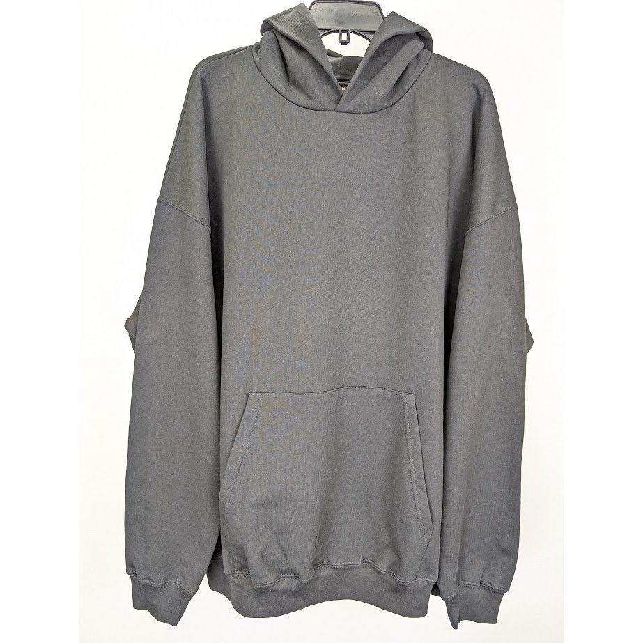 Balenciaga o1rshd1 Moll Bouclet Large Fit Hoodie in Black/White Size US S / EU 44-46 / 1 - 2 Thumbnail