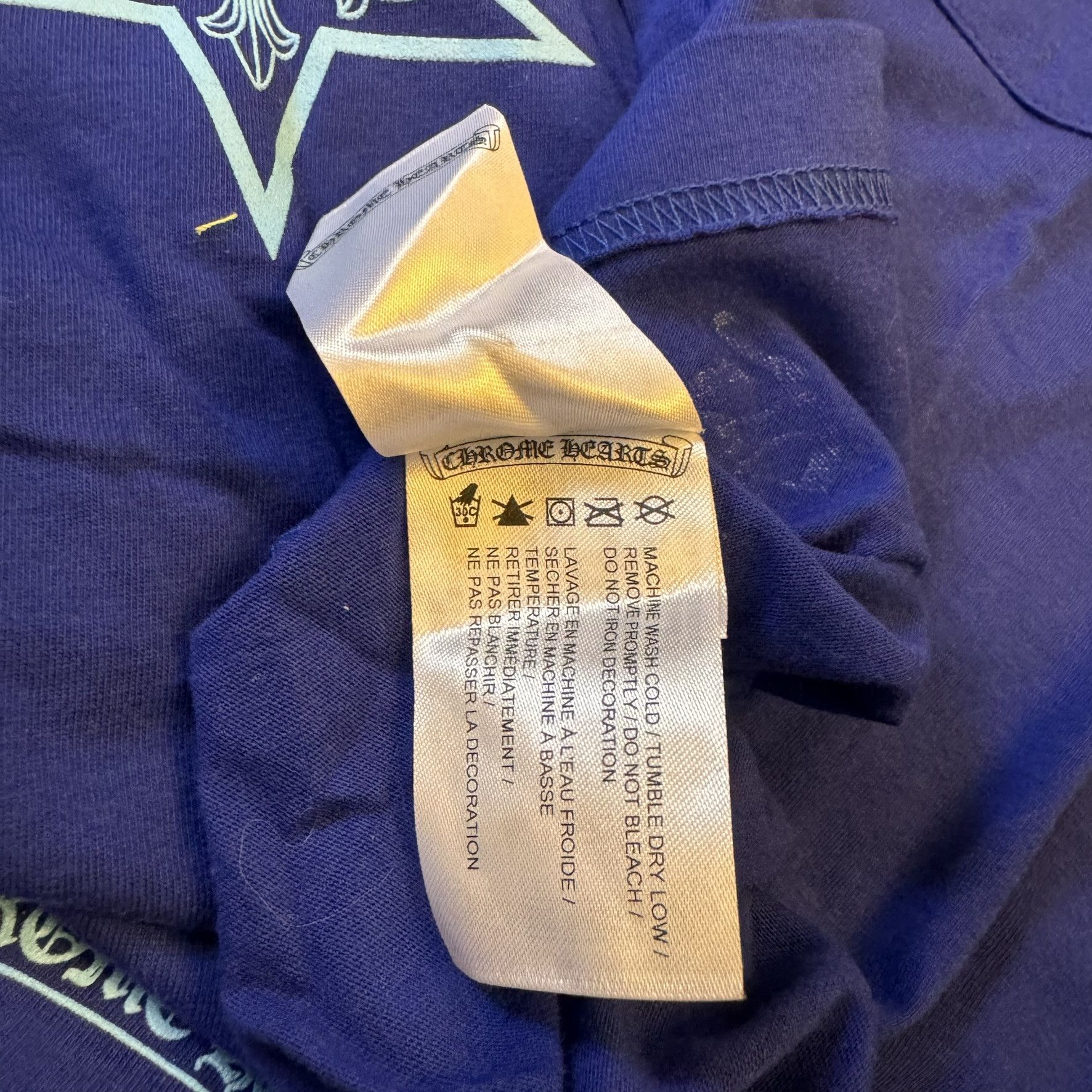Chrome Hearts Chrome hearts star lapis blue pocket long sleeve tee LS Size US M / EU 48-50 / 2 - 7 Thumbnail