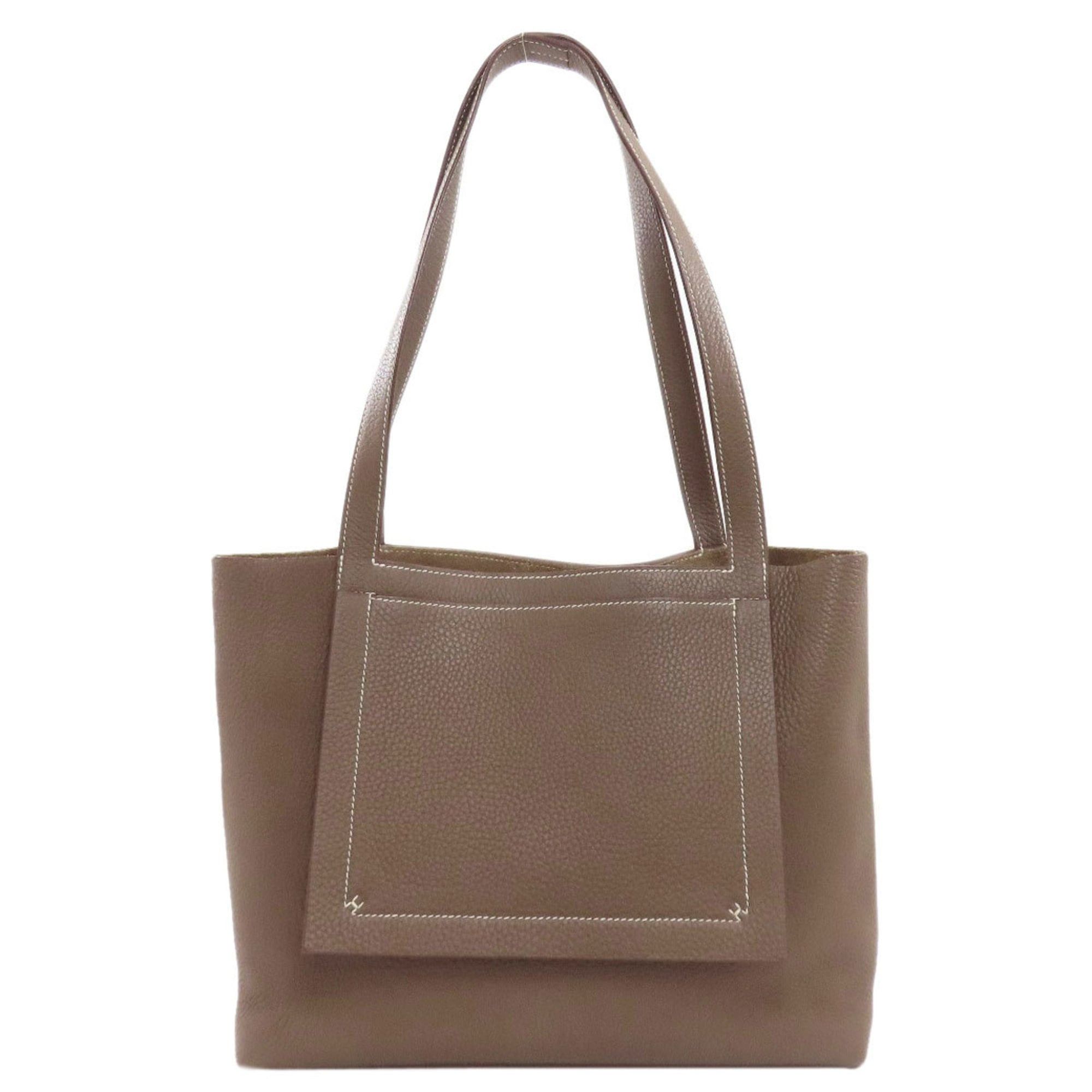 Hermes Hermes Hermès Cabas Serie 31 Etoupe Tote Bag in Taurillon for Women Size ONE SIZE - 1 Thumbnail