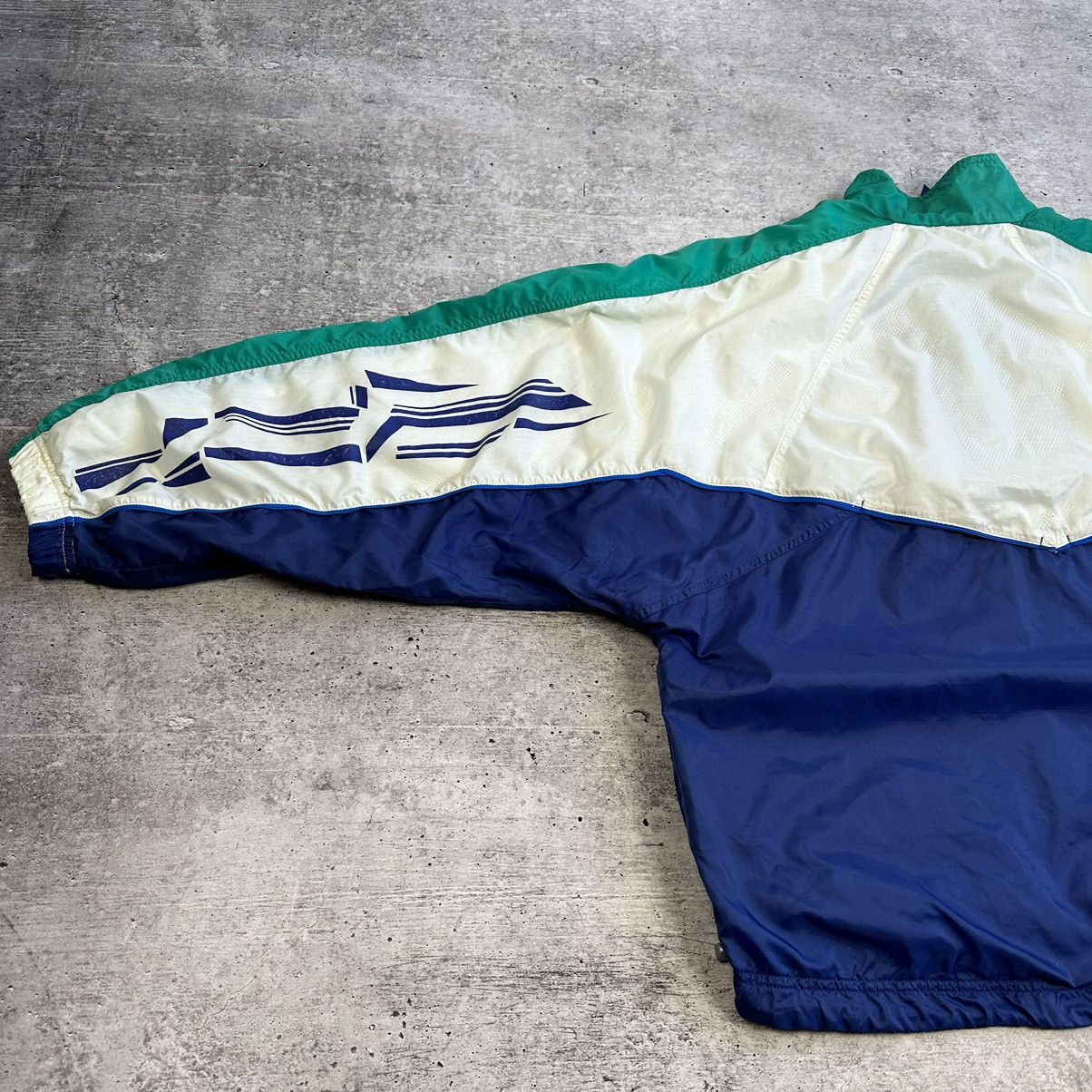 Nike × Vintage Vintage Nike Anorak Jacket Center Logo Oversize 90s Nylon Size US XL / EU 56 / 4 - 17 Thumbnail