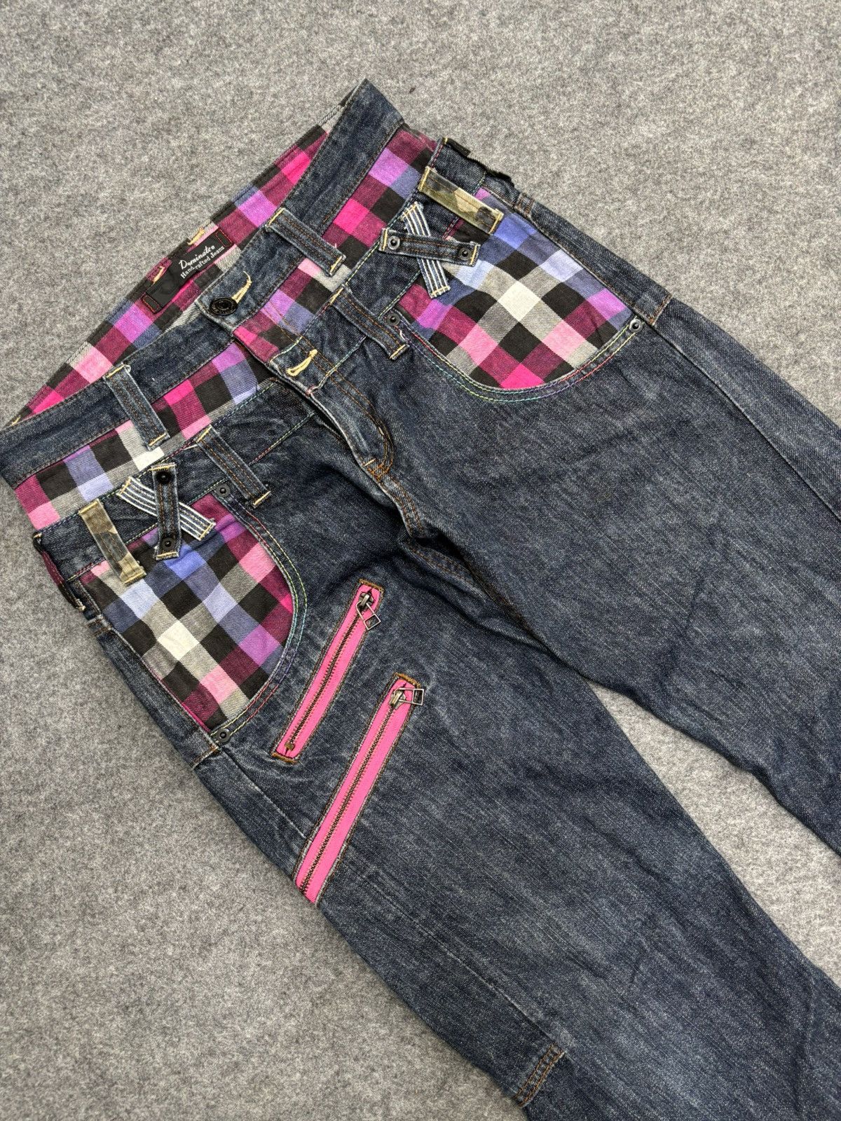 Japanese Brand 💥Double Waist💥Dominate Cool Design Zipper Denim F590 Size US 30 / EU 46 - 11 Thumbnail