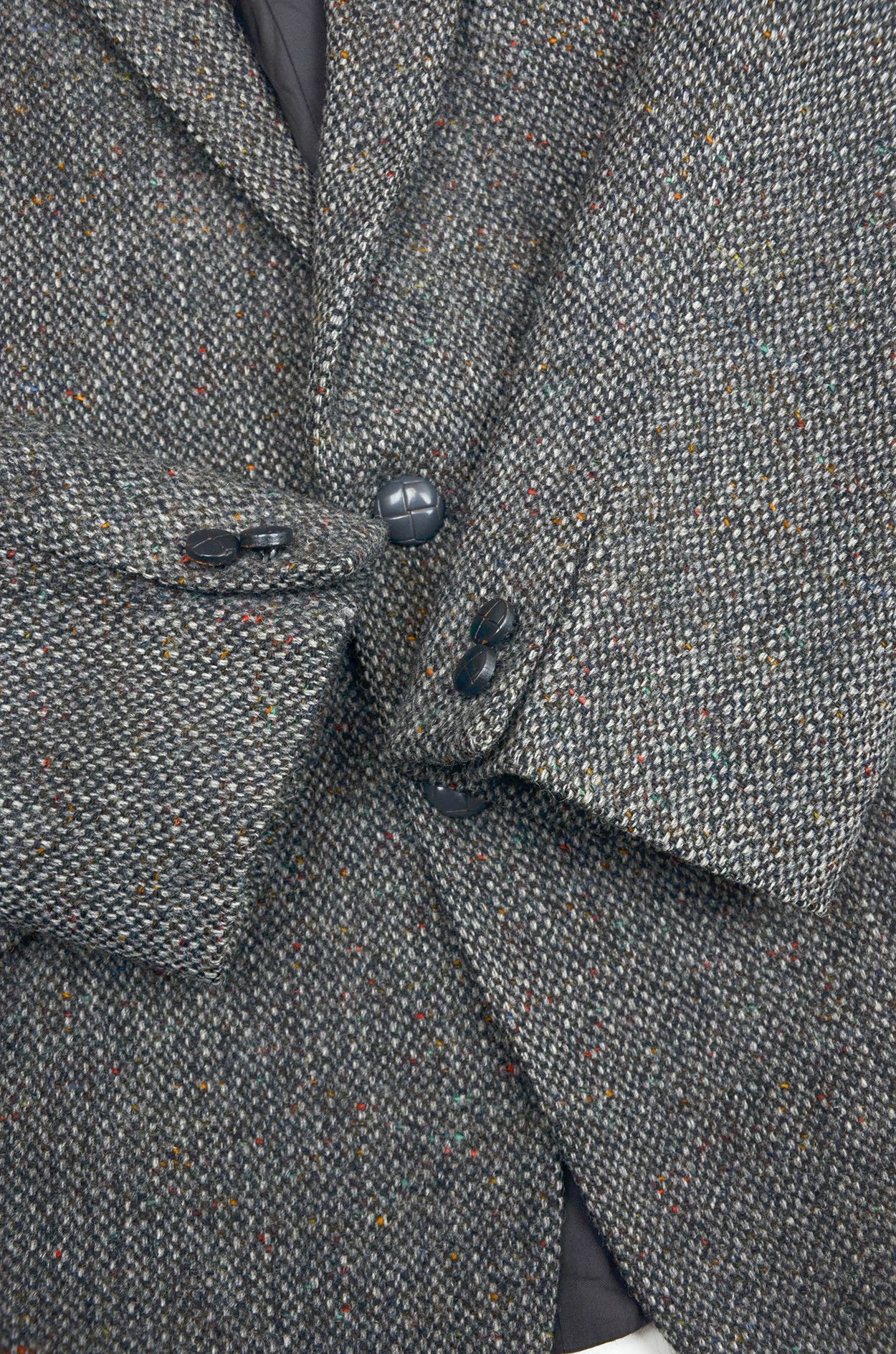 Harris Tweed Harris Tweed Grey Wool Blazer 44R UK Made Size 44R - 3 Thumbnail
