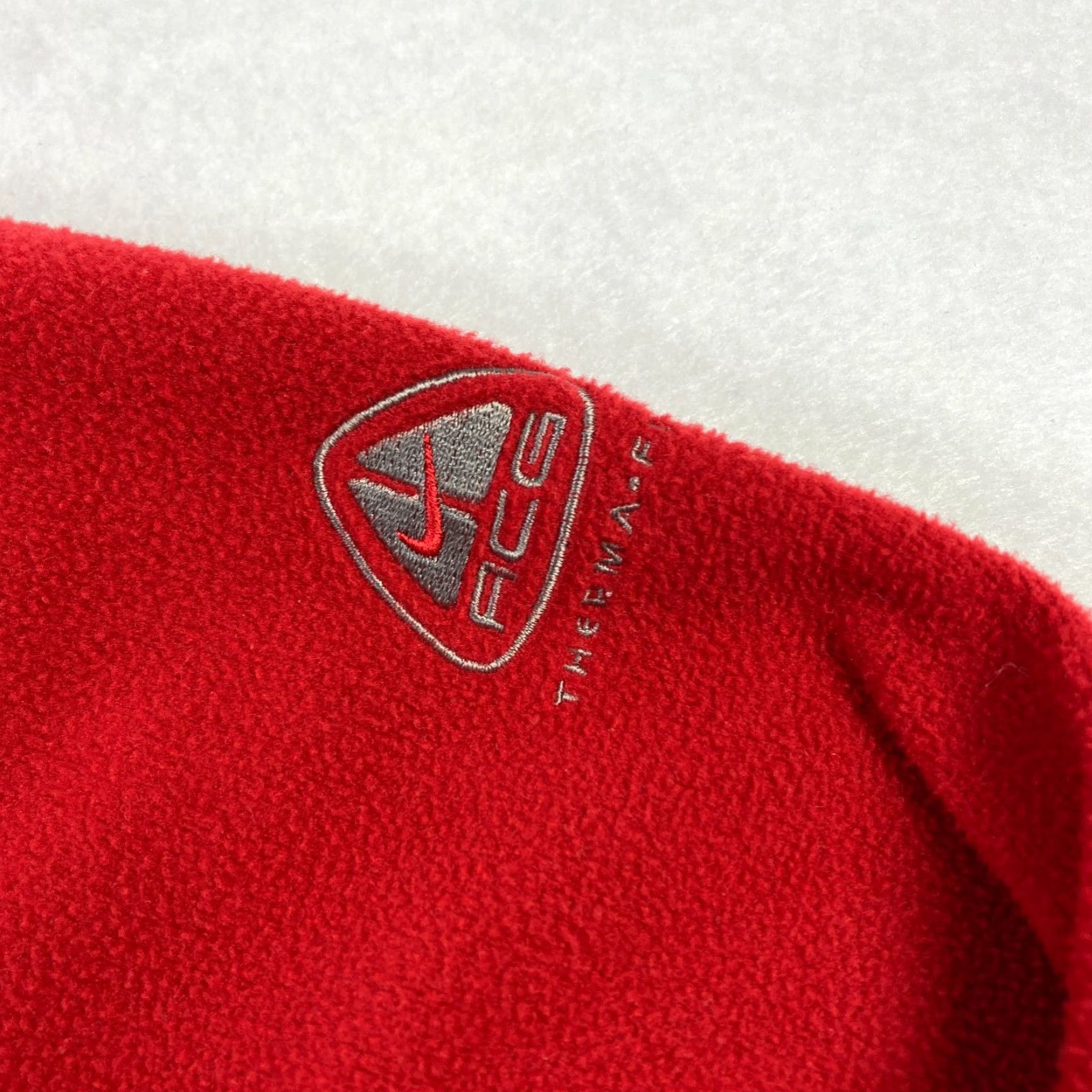 Nike Nike ACG Therma-Fit Jacket Women's Large Red Fleece Full Zip Long Sleeve Coat Size L / US 10 / IT 46 - 4 Thumbnail