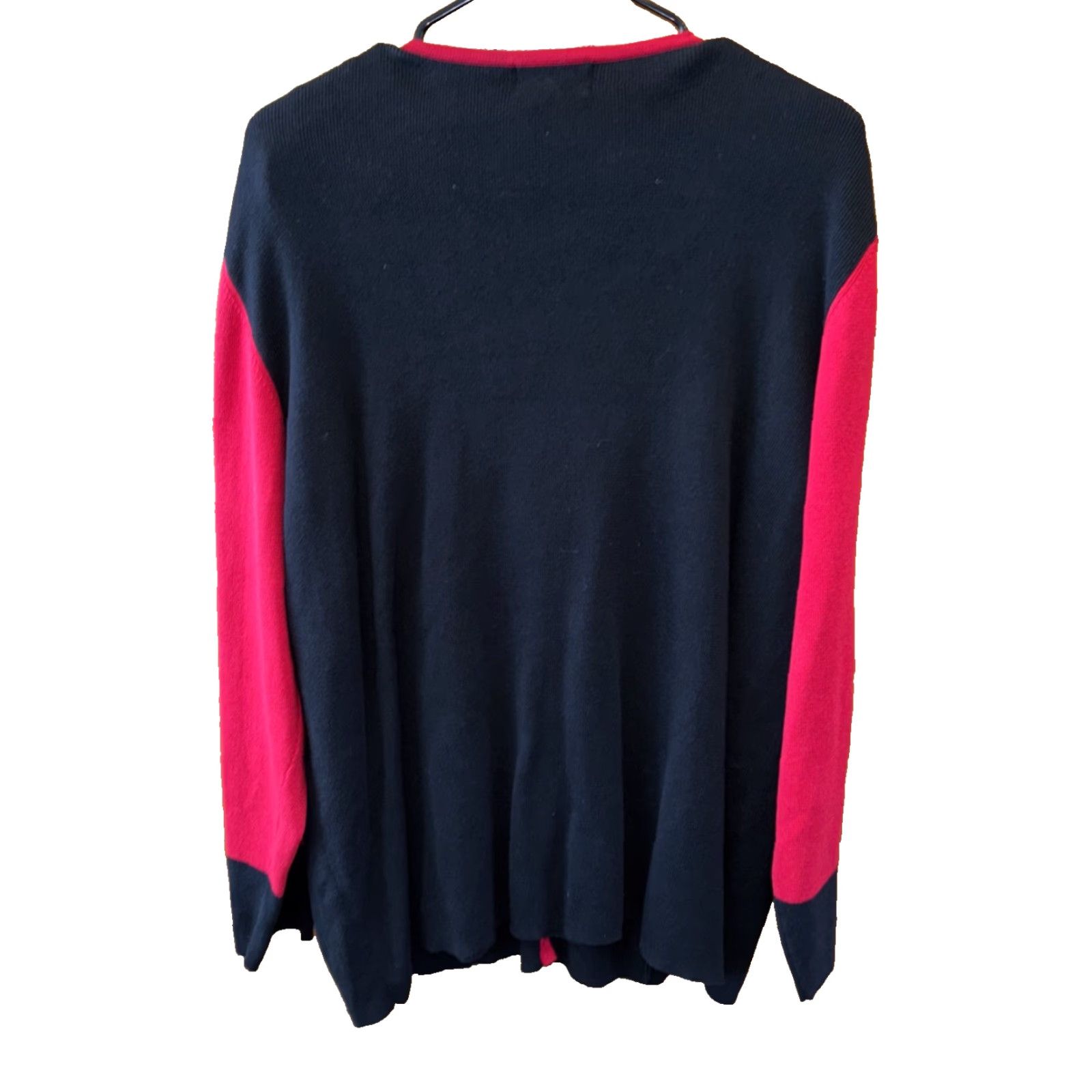 Style & Co VINTAGE Style & Co 2 Piece Women Sweater Set NEW Cardigan Tank 2X Red White Black Cotton Size XXL / US 16-18 / IT 52-54 - 3 Thumbnail