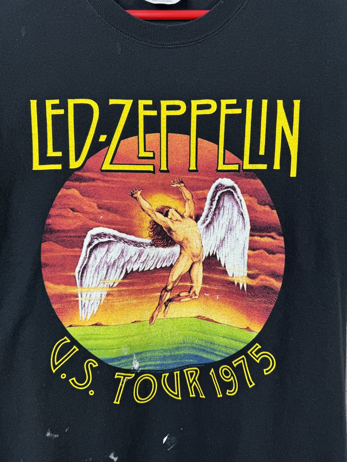 Hanes Men’s Led Zeppelin U.S. Tour 1975 T-Shirt Rock Band Size M Size US M / EU 48-50 / 2 - 5 Thumbnail