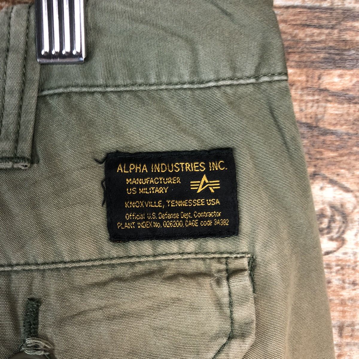 Alpha Industries × Japanese Brand DL Alpha Industries Green Cargo Multipocket Pants #C1231 Size US 31 - 20 Thumbnail
