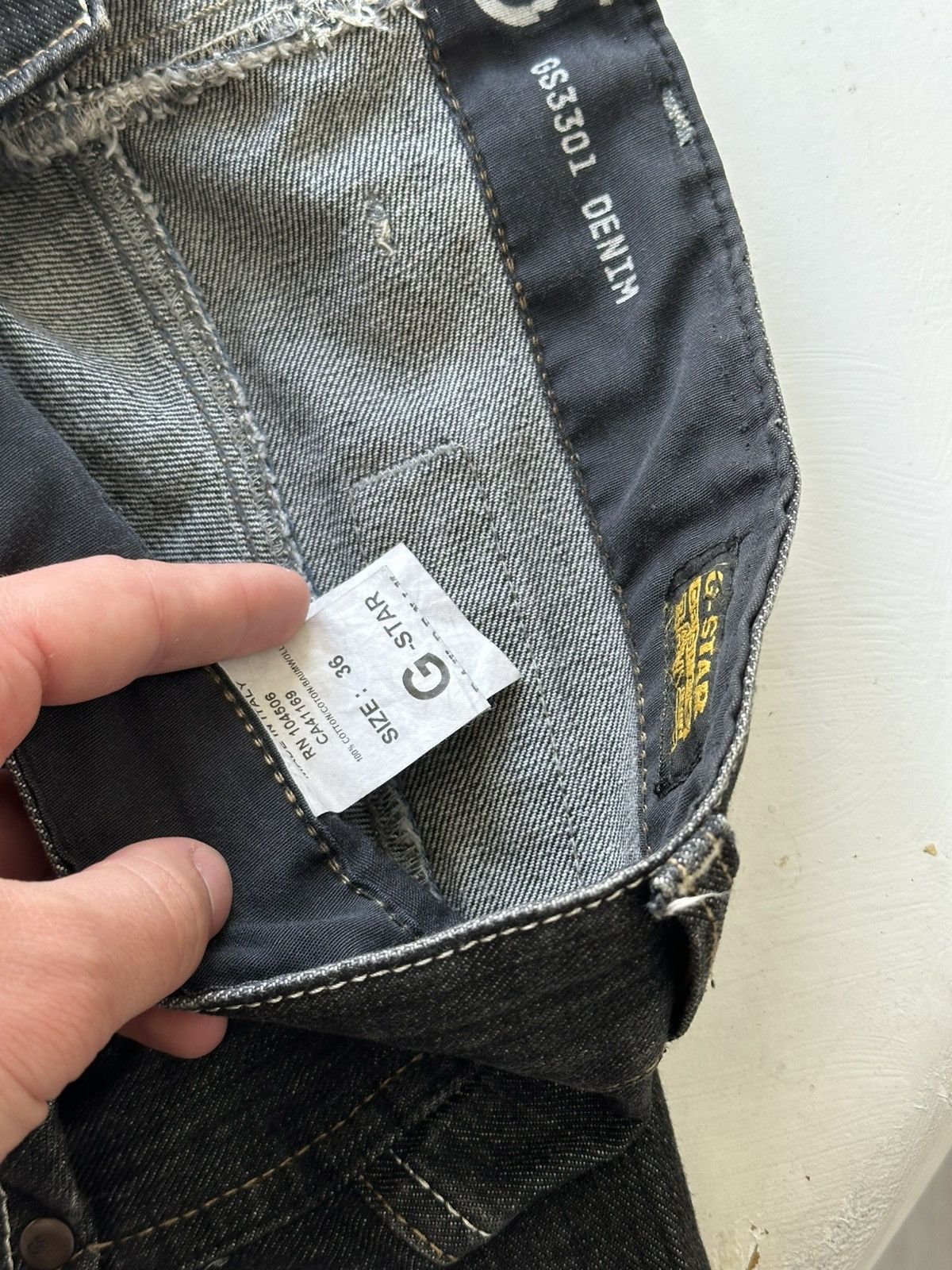G-Star × Vintage G-STAR RAW 96 JEANS RARE VINTAGE HAFT OVERSIZE Size US 36 / EU 52 - 8 Thumbnail
