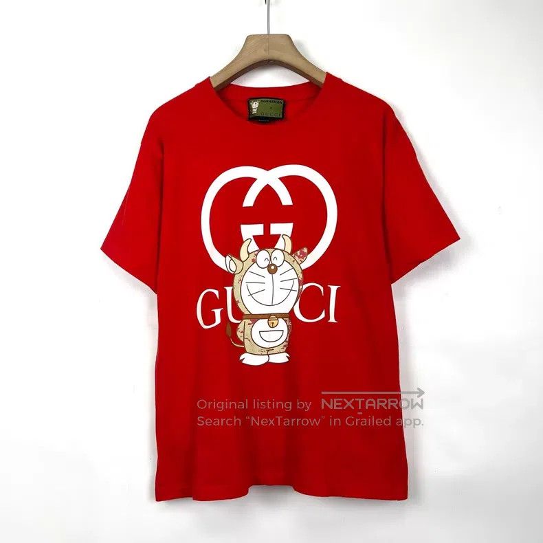 Gucci Gucci Doraemon co-branded red Logo printed loose short-sle Size US XS / EU 42 / 0 - 1 Thumbnail