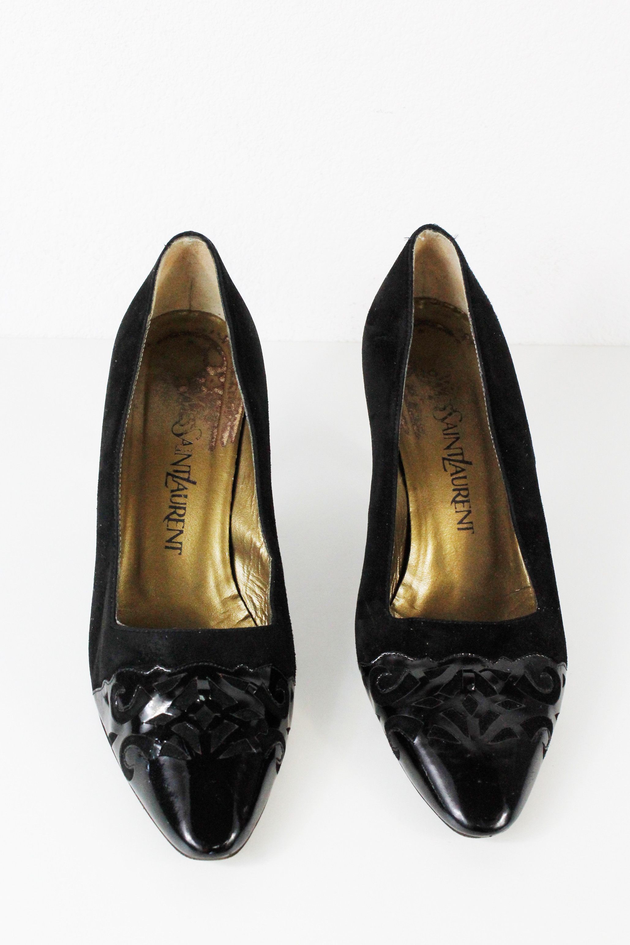 Saint Laurent Paris Yves Saint Laurent by Tom Ford Era Suede Heels Shoes Size US 6.5 / IT 36.5 - 4 Thumbnail