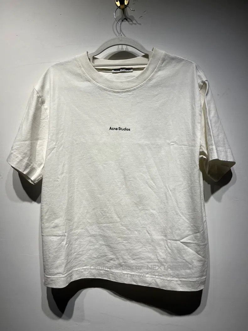 Acne Studios Acne Studios Logo Patterned Short-sleeve T-shirt, White Size XXS / US 00 / IT 34 - 1 Thumbnail