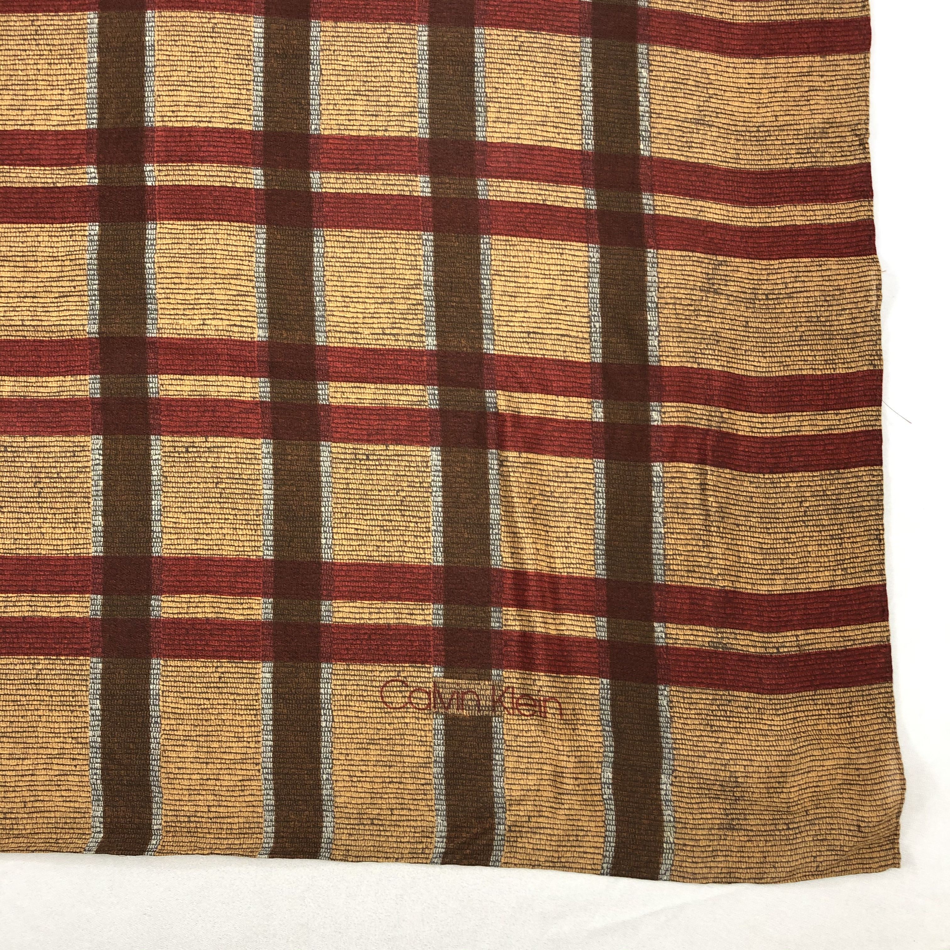 Calvin Klein Vintage Calvin Klein silk Scarf Size ONE SIZE - 4 Thumbnail