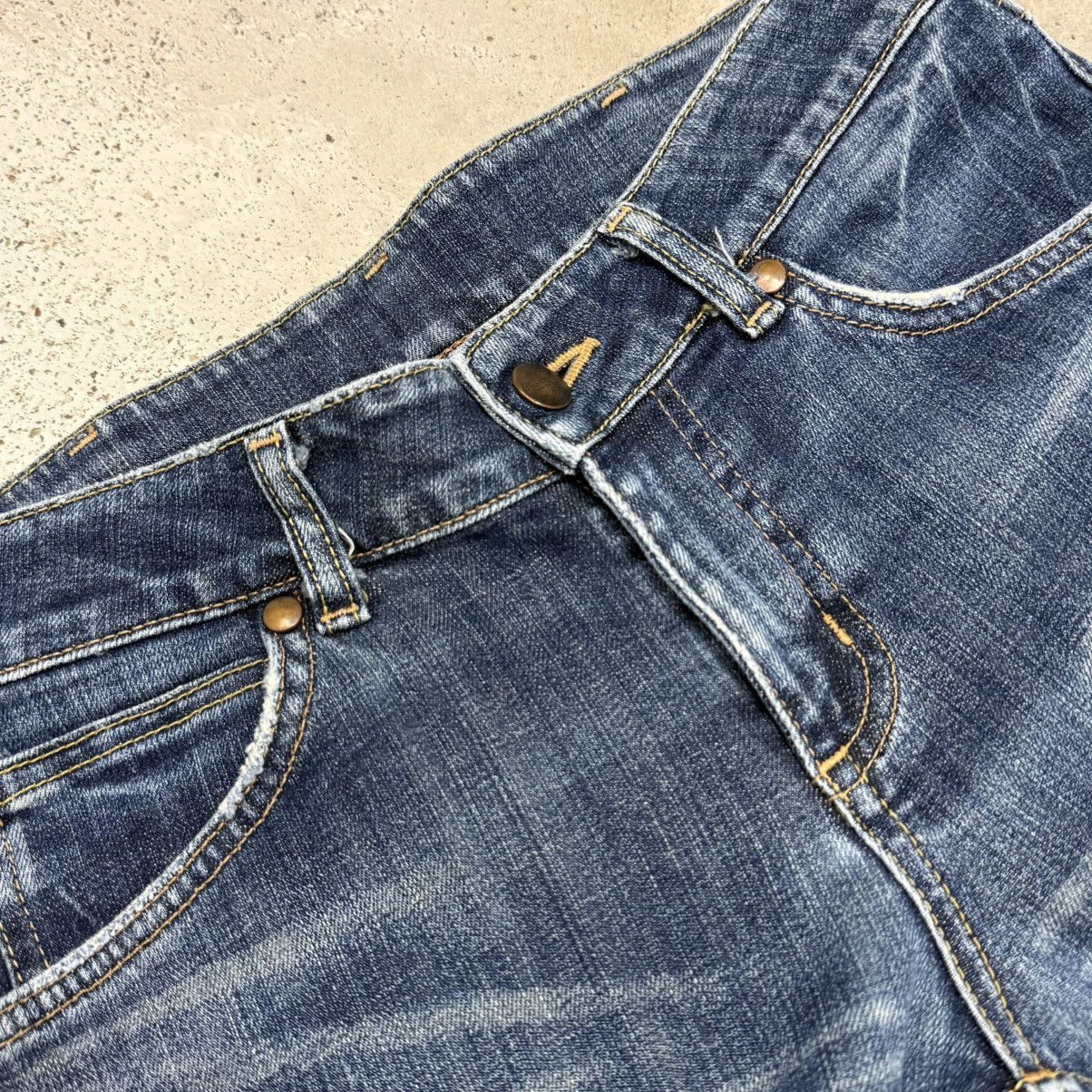 Other Lady Wrangler Whisker Distressed Denim Pants Size 29" - 8 Thumbnail