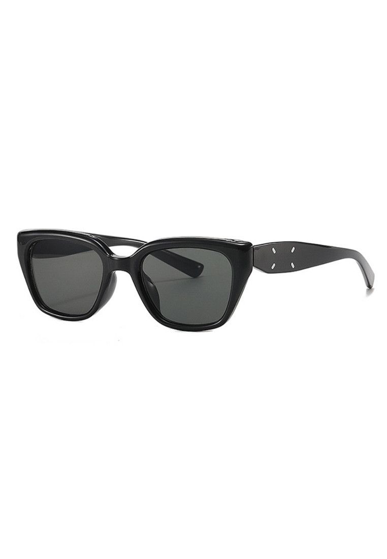 Other Black Round Frame Grey Lens Polarized Sunglasses Size ONE SIZE - 1 Thumbnail