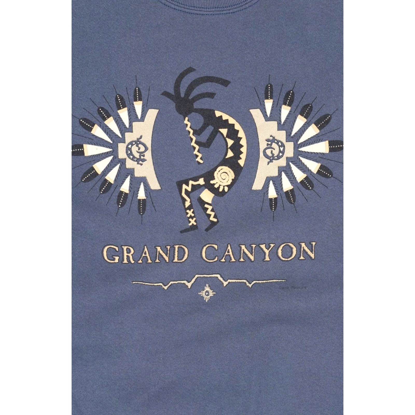 Fruit Of The Loom VINTAGE Grand Canyon Sweatshirt 1990s Fruit of the Loom X-Large Blue Cotton / Polyester Mens Girls (adjust as applicable) Size US XL / EU 56 / 4 - 2 Thumbnail