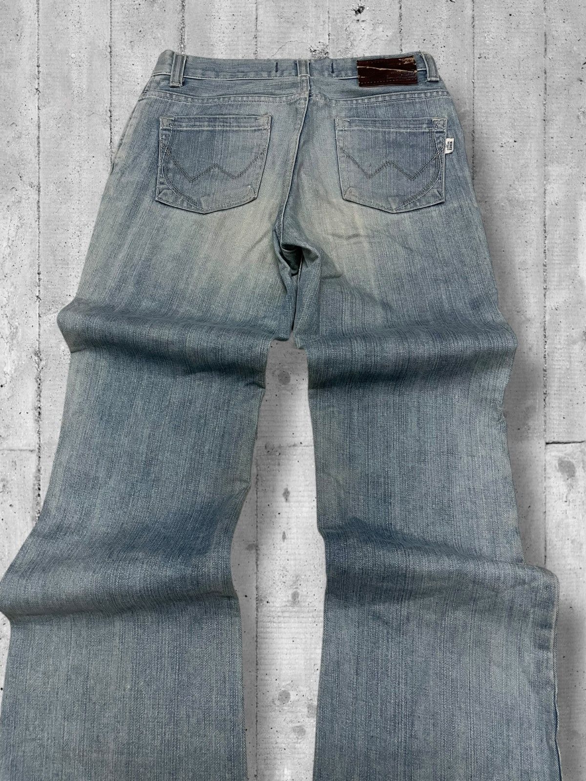 Designer × Edwin × Vintage Vintage 1990s Japan Designer Edwin Small Flared Blue Denim Size US 28 / EU 44 - 12 Thumbnail