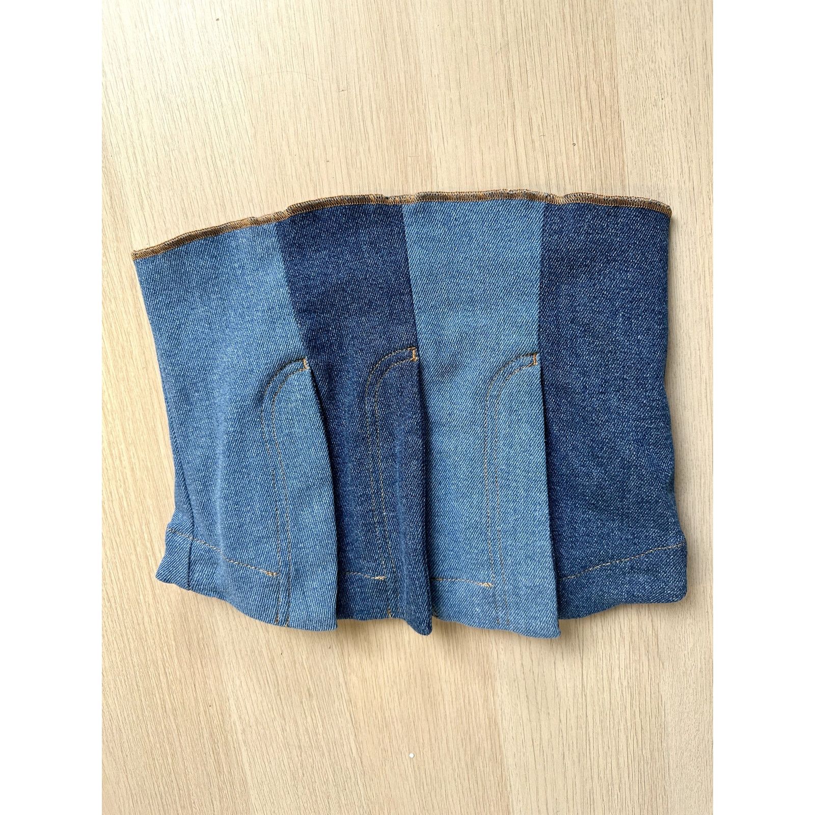 AVAVAV AVAVAV Multi Fly Denim Top - Size S - NEW Made In Italy Size S / US 4 / IT 40 - 1 Thumbnail
