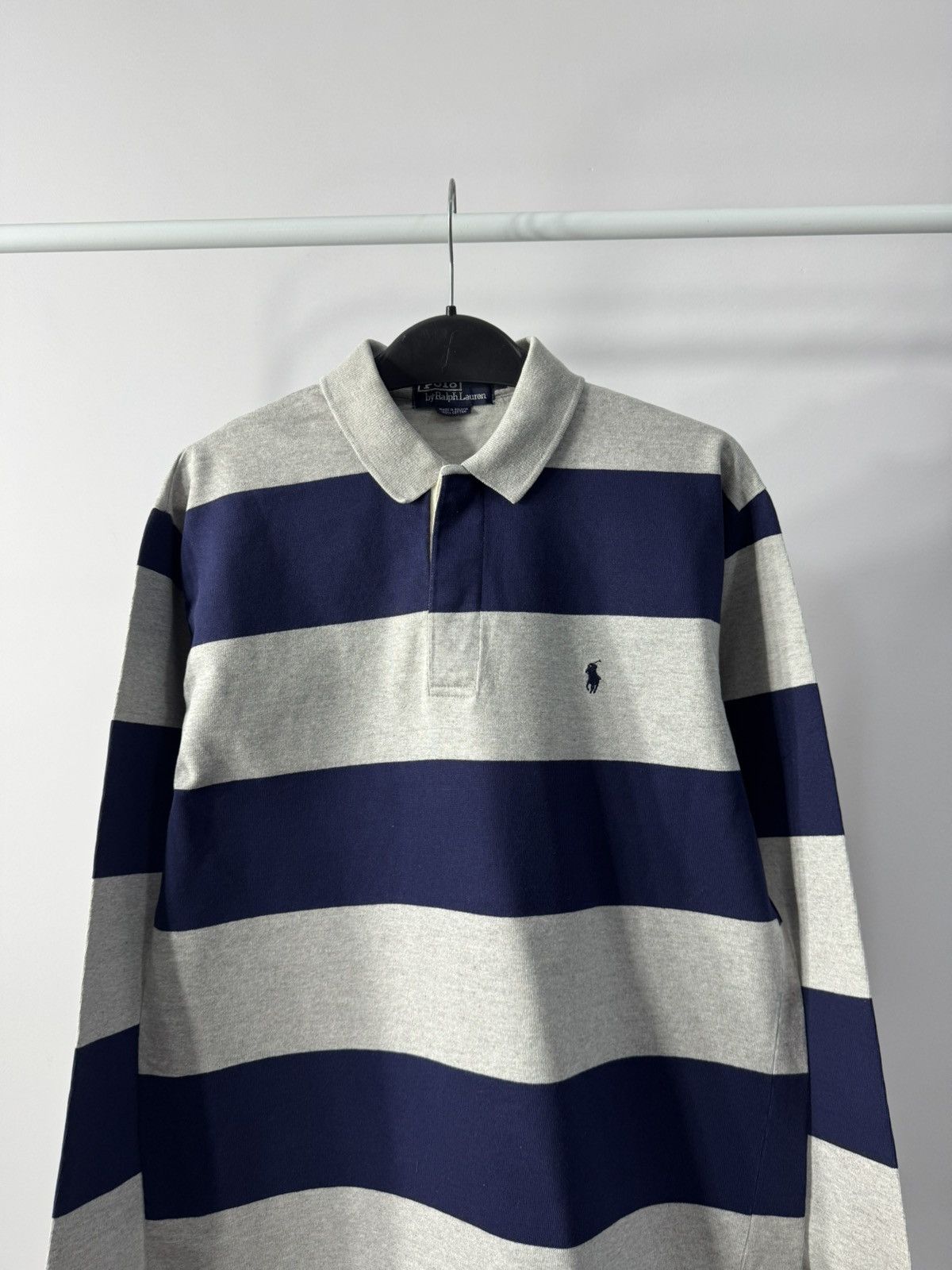 Polo Ralph Lauren Vintage Polo Ralph Lauren Striped Rugby Shirt Size US M / EU 48-50 / 2 - 2 Thumbnail