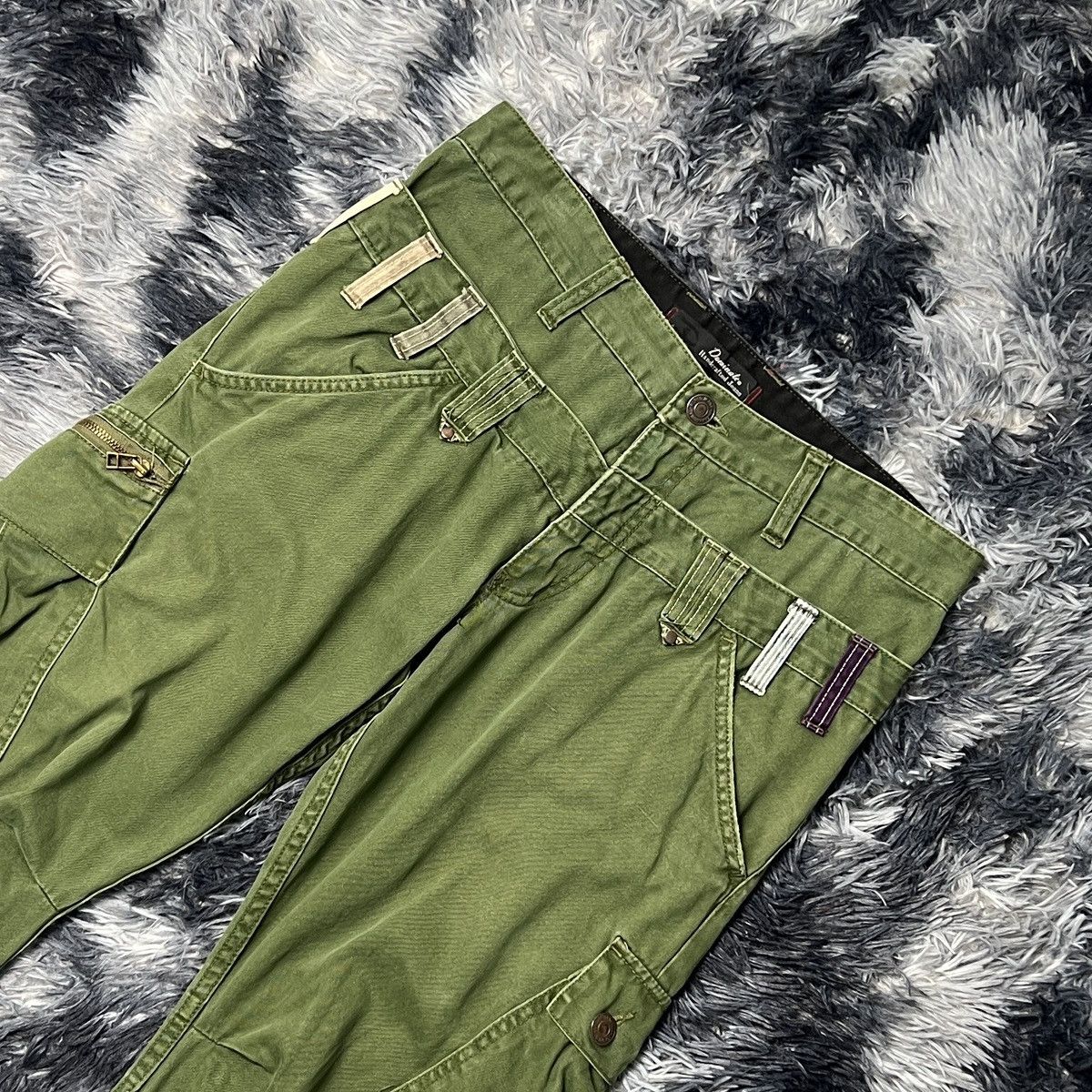 Japanese Brand Dominate Handcrafted Jeans Double Waist Cargo Pants Size US 32 / EU 48 - 5 Thumbnail