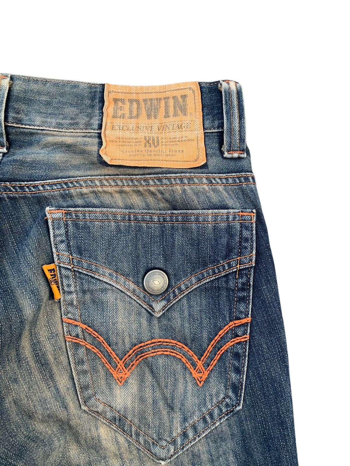 Edwin FLARE VINTAGE EDWIN NAVAJO RUSTY JAPANESE DISTRESSED DENIM Size US 34 / EU 50 - 11 Thumbnail