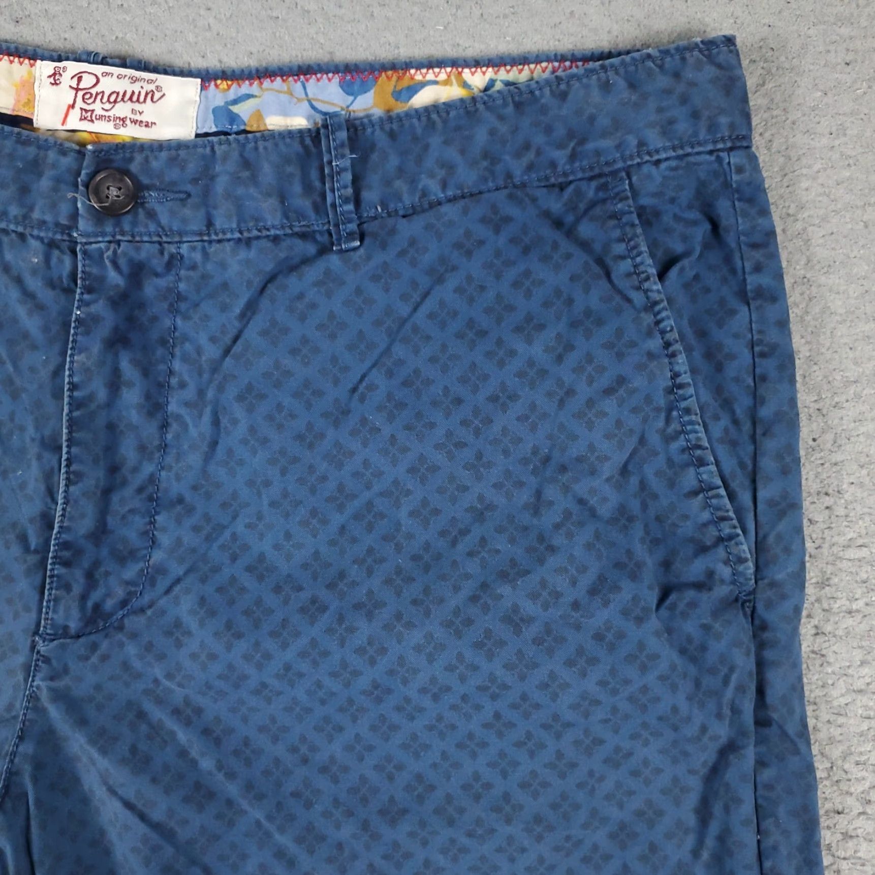 Vintage VINTAGE Munsingwear Shorts Mens Size 38 Blue Casual Flat Front Chino Dress Pants Size US 38 / EU 54 - 3 Thumbnail
