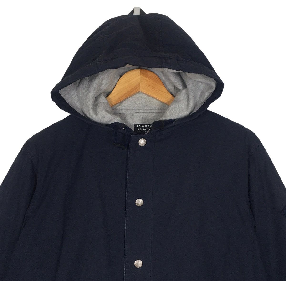 Designer Polo Jeans Co Ralph Lauren Hoddie Pullover SnapButton Jacket Size S / US 4 / IT 40 - 2 Thumbnail