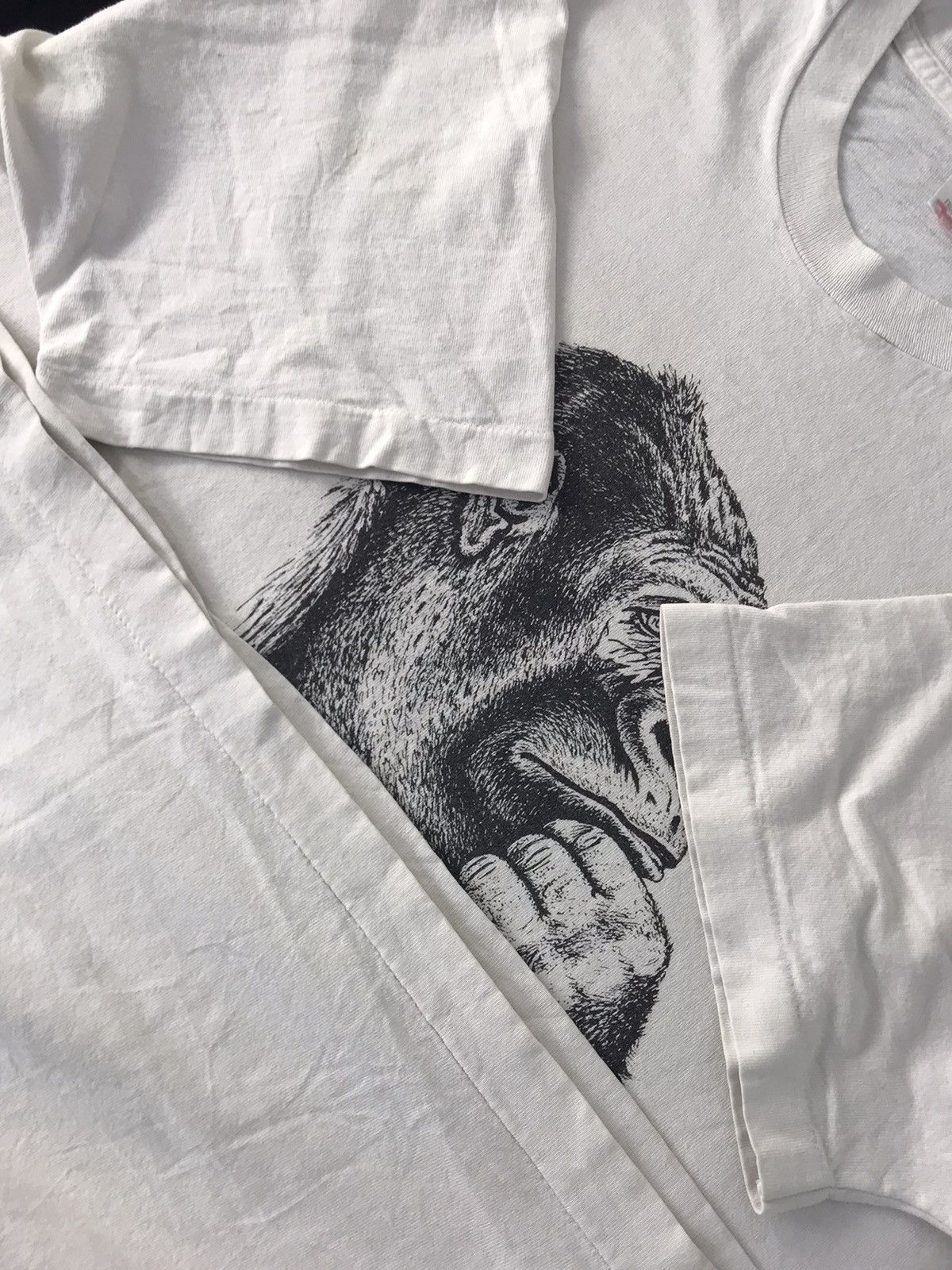 Japanese Brand 90s Human I Tees To Be Or Not To Be Humour Big Ape Printed Size US XL / EU 56 / 4 - 6 Thumbnail