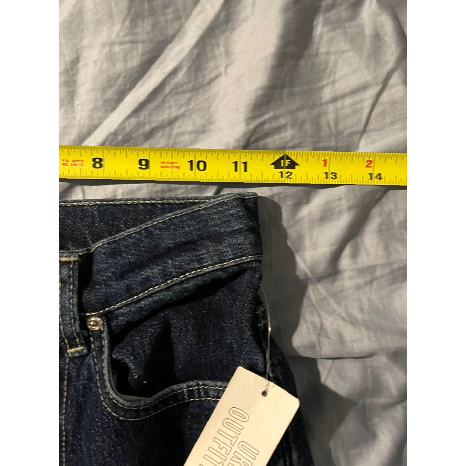 Urban Outfitters VINTAGE Urban Outfitters BDG A-Wide Jeans Women Size 24 Dark Wash Wide Leg High Waist NWT Size 42" / US 20 - 7 Thumbnail