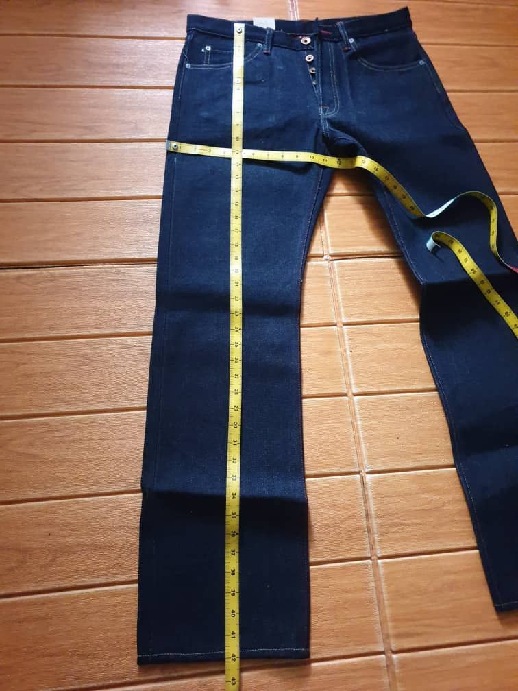 Japanese Brand Caseyjeansfive red digger 17oz Salvedge straight fit jeans Size US 33 - 7 Thumbnail