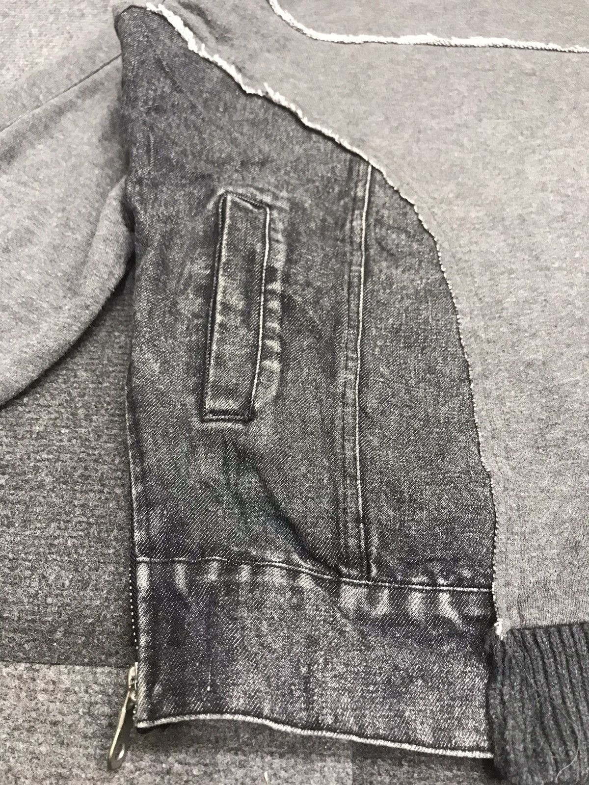 Japanese Brand 💥AVANT GARDE💥DOUBLE NAME HYBRID SWEATSHIRT X TRUCKER F218 Size US L / EU 52-54 / 3 - 7 Thumbnail