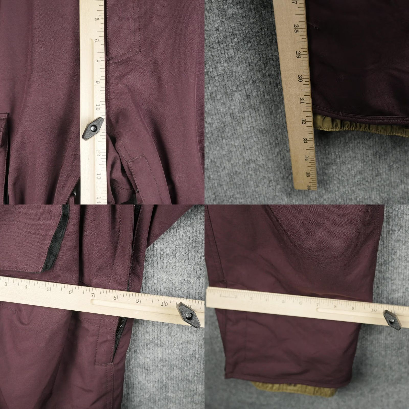 686 686 Snow Pants Mens Medium Burgundy InfiDRY Insulated Cargo Waterproof L6W210 Size US 31 - 9 Thumbnail