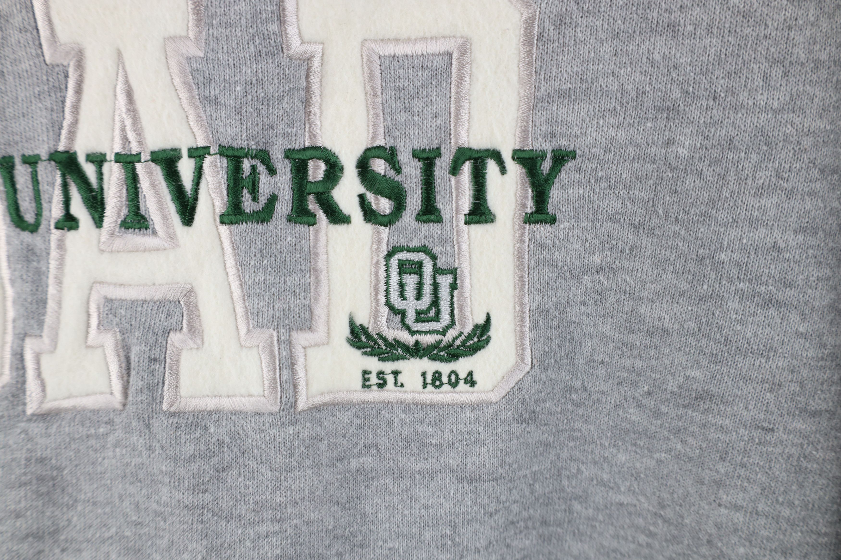 Vintage Vintage 90s Ohio University Dad Crewneck Sweatshirt Gray USA Size US XL / EU 56 / 4 - 5 Thumbnail