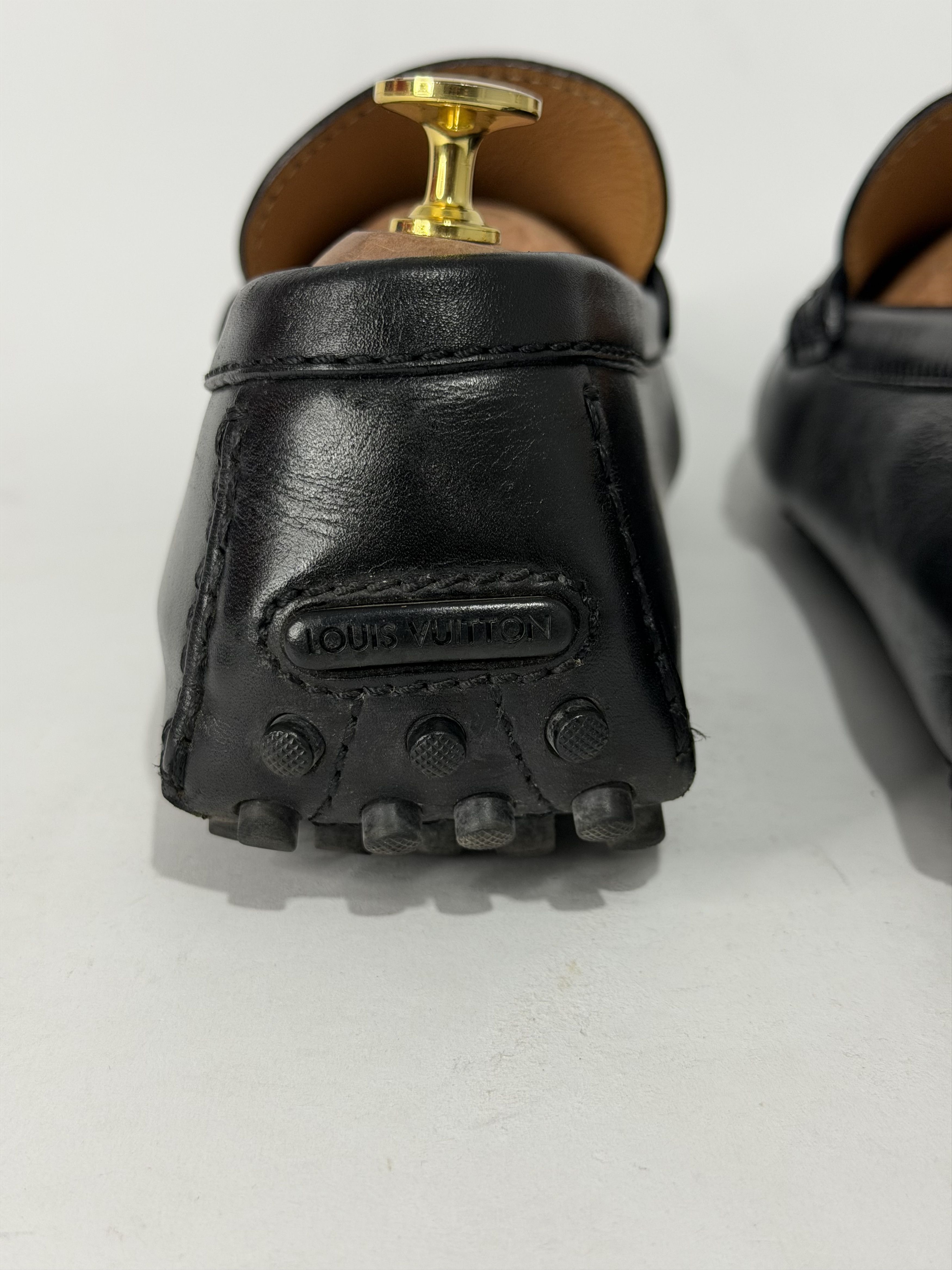 Louis Vuitton LLouis Vuitton Black Leather Hockenheim Loafers Size US 9 / EU 42 - 5 Thumbnail
