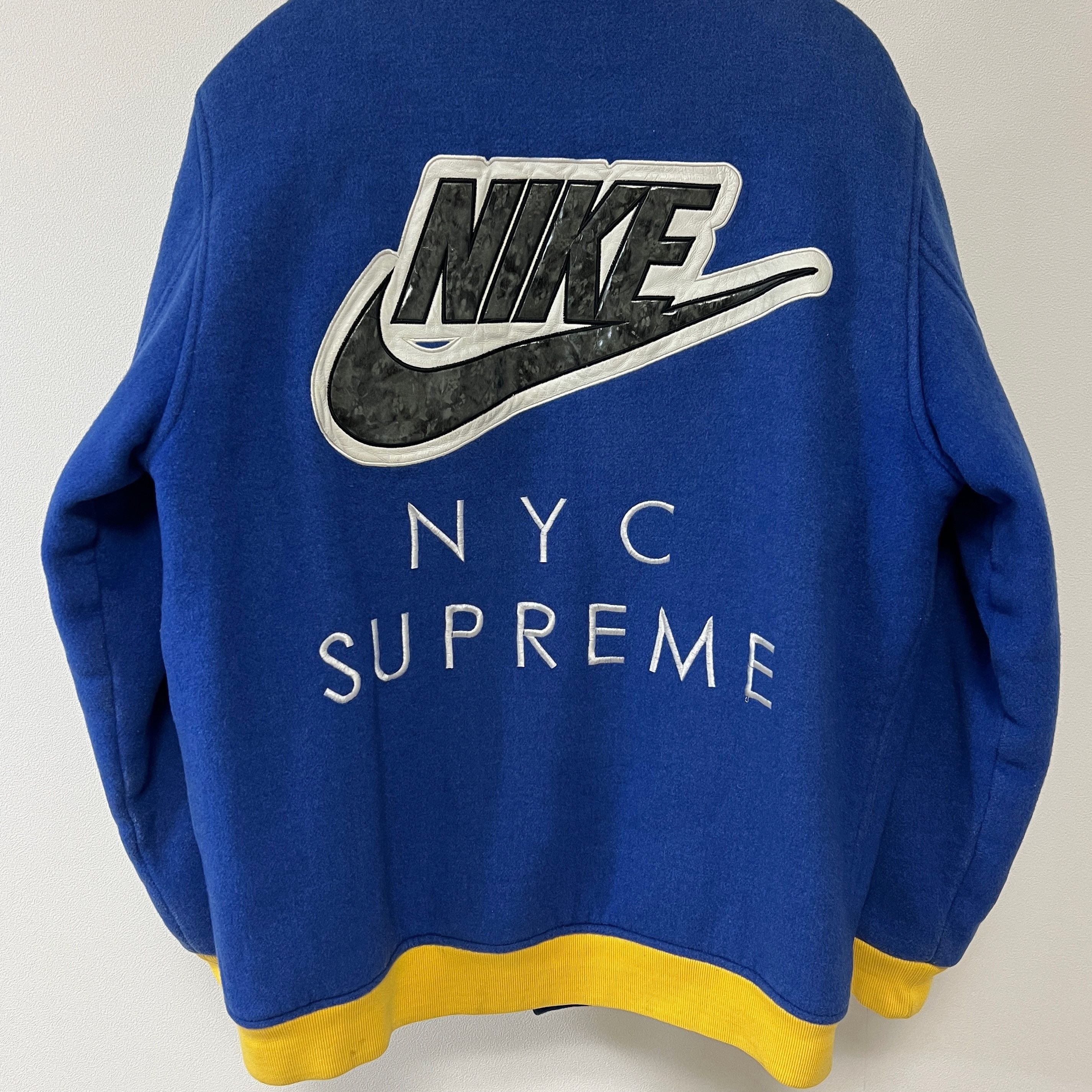 Nike × Supreme Supreme Nike SB Varsity Jacket Blue 2007 Size US XL / EU 56 / 4 - 6 Thumbnail