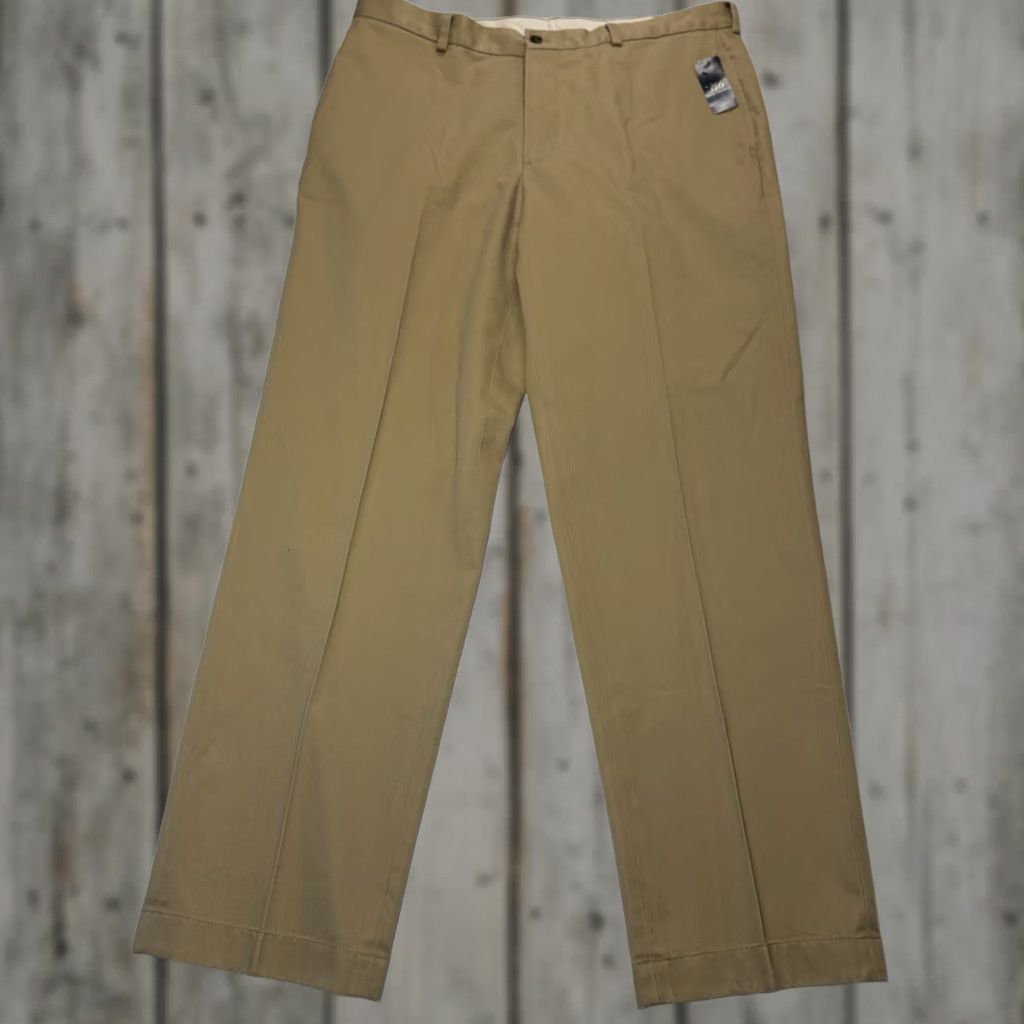 Brooks Brothers Brooks Brothers 346 Advanced Chino Clark Khaki Pants 38x32 Pleated Front Regular Fit Men Brown / Chino / Pants / 38 Inseam / 32 Size US 38 / EU 54 - 1 Thumbnail