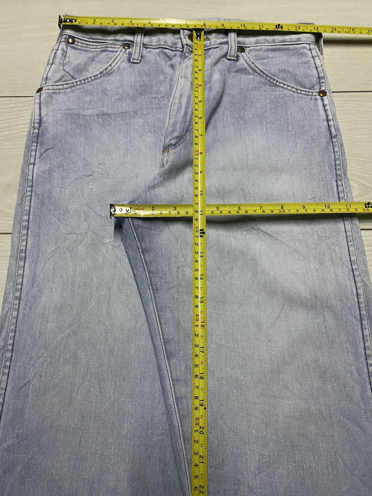 Gant × Wrangler True Vintage Wrangler Japan Light Wash Loose Jeans Size US 28 / EU 44 - 12 Thumbnail